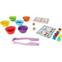 Vzdělávací Montessori hra třídění a počítání - Medvídci - 44 prvků