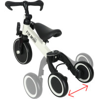 Trike Fix Mini tříkolka 3v1 s pedály - bílá