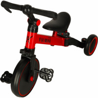 Trike Fix Mini tříkolka 3v1 s pedály - červená