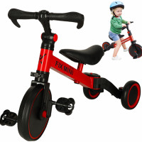 Trike Fix Mini tříkolka 3v1 s pedály - červená