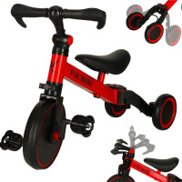 Trike Fix Mini tříkolka 3v1 s pedály - červená