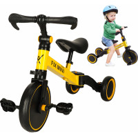 Trike Fix Mini tříkolka 3v1 s pedály - žlutá