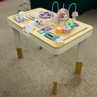 Lulilo Montessori manipulační stolek LUDO - pastelový