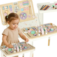 Lulilo Montessori manipulační stolek LUDO - pastelový