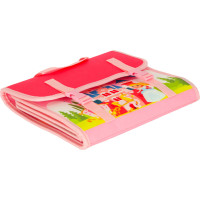 Smyslová manipulační Montessori quiet book - Růžová aktovka