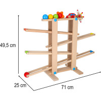 Dřevěná kuličková dráha Montessori XXL
