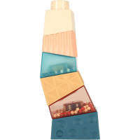 Montessori vzdělávací pyramidová senzorická věž s míčky