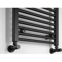Aqualine DIRECT otopné těleso s bočním připojením 450x1680mm, černá mat ILR64B