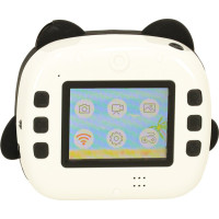 Dětský instantní fotoaparát s tiskem - Panda - bílý