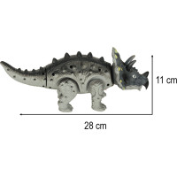 Dálkově ovládaný chodicí dinosaurus RC Triceratops se zvuky a světlem