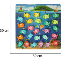 Montessori dřevěná rybářská hra s magnety
