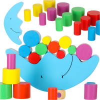 Montessori dřevěná balanční arkádová hra Měsíc