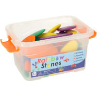 Kreativní barevné Montessori oblázky - třídění barev