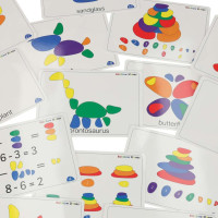 Kreativní barevné Montessori oblázky - třídění barev