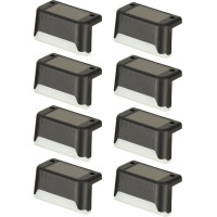 Solární zahradní venkovní LED schodišťové svítidlo - 8 kusů