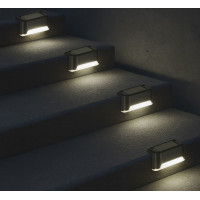 Solární zahradní venkovní LED schodišťové svítidlo - 8 kusů