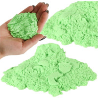 Kinetický písek 1kg v sáčku - zelený