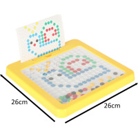 Magnetická tabule Montessori tečky - žlutá
