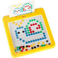 Magnetická tabule Montessori tečky - žlutá