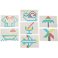 Magnetická tabule Montessori tečky - žlutá