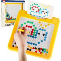Magnetická tabule Montessori tečky - žlutá