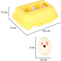 Vzdělávací Montessori skládačka Vajíčka se zvířátky - 6 ks