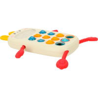 Montessori senzorická hračka pro děti - Telefon s tlačítky Králíček
