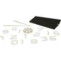 Nástěnné hodiny velké 80-120 cm - stříbrné