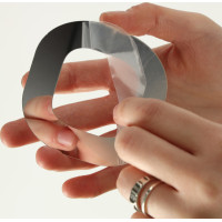 Nástěnné hodiny velké 80-120 cm - stříbrné