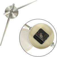 Nástěnné hodiny velké 80-120 cm - stříbrné