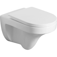 Aqualine DENICA závěsná WC mísa, Vortex Rimless, 36x52cm, bílá PS8512