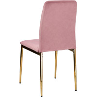 Jídelní židle MAVERIK Velvet - růžová/zlatá