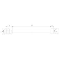 Sapho POWERFLEX plastová sprchová hadice, 150cm, zlato mat FLEX150GO