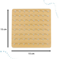 Geoboard - dřevěná motorická hra s gumičkami