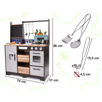 Dětská dřevěná kuchyňka LOFT XXL s příslušenstvím 96 cm