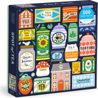 GALISON Čtvercové puzzle Sbírka čajů 500 dílků