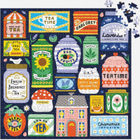 GALISON Čtvercové puzzle Sbírka čajů 500 dílků