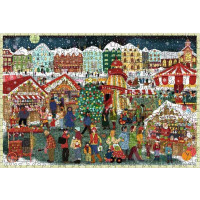 RAVENSBURGER Dřevěné puzzle Kouzlo Vánoc 500 dílků