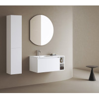Sapho DARA CUT zrcadlo s LED podsvícením 20W, ø 100x90cm, topná fólie 34900CI