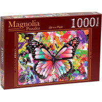 MAGNOLIA Puzzle Barevný motýl 1000 dílků