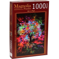 MAGNOLIA Puzzle Barevný strom 1000 dílků