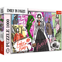 TREFL Puzzle Emily in Paris: Módní inspirace 1000 dílků