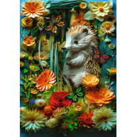 TREFL Puzzle Paper Art: Ježek 1000 dílků