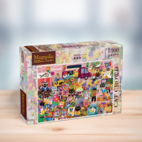 MAGNOLIA Puzzle Kočičí dav 1000 dílků