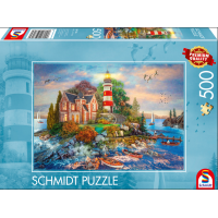 SCHMIDT Puzzle Maják na skále 500 dílků