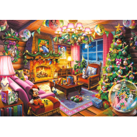 TREFL Puzzle Premium Plus Disney: Vánoční chaloupka 1000 dílků