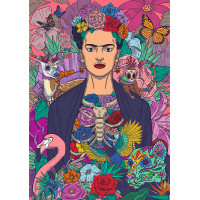 TREFL Puzzle Premium Plus Frida Kahlo: Rozkvetlá duše 1000 dílků