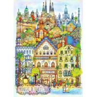 TREFL Puzzle Premium Plus Půlnoc v Barceloně 1000 dílků