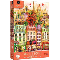 TREFL Puzzle Premium Plus Půlnoc v Pařízi 1000 dílků