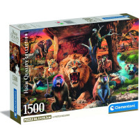 CLEMENTONI Puzzle Schůze zvířat 1500 dílků